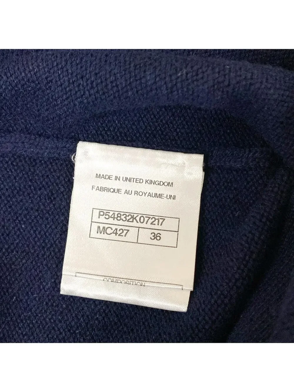 Chanel Navy Light Gray [Outer Material] #295573C13B